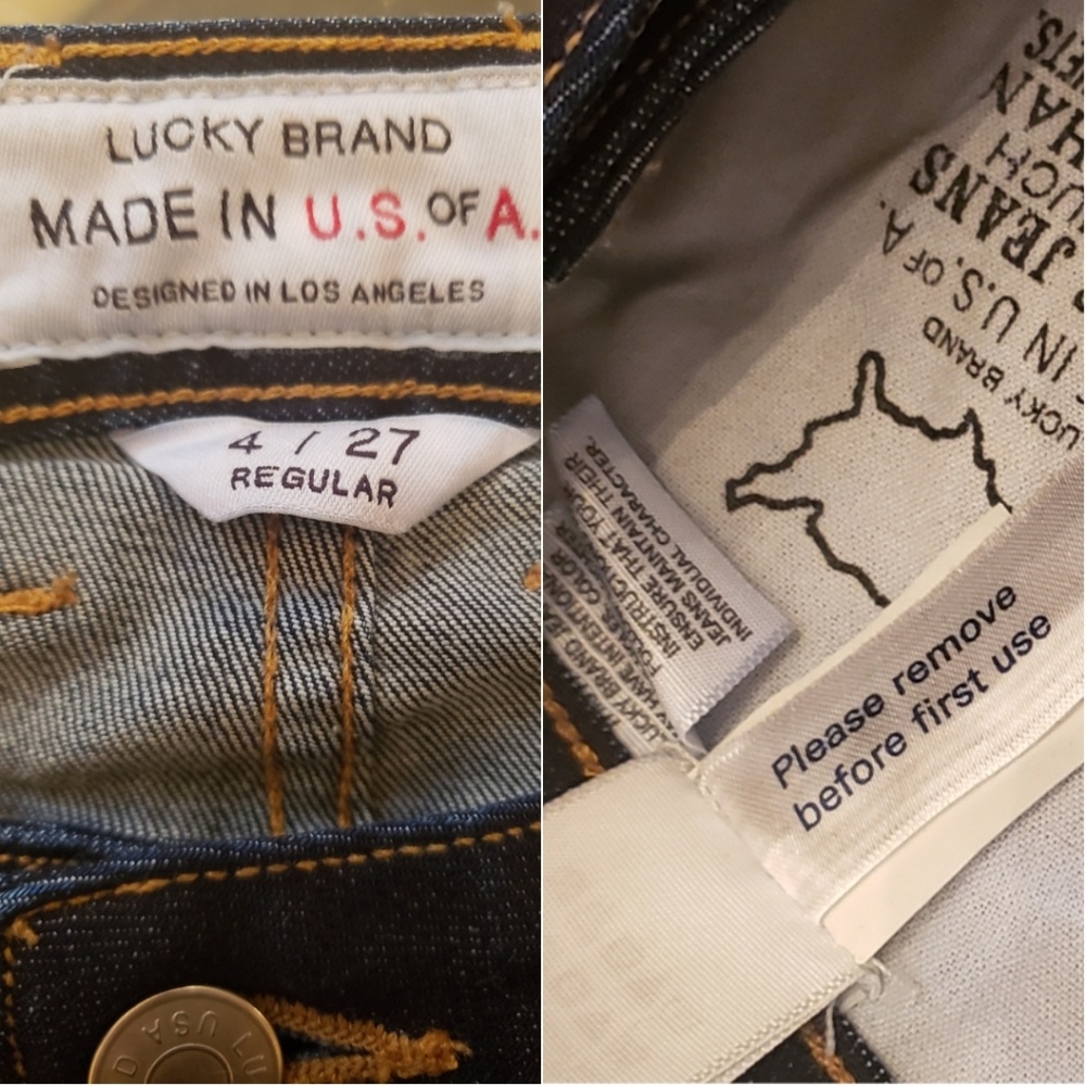 NWOT Lucky Brand Lolita Boot Jean Sz 4/27 - Picture 5 of 6